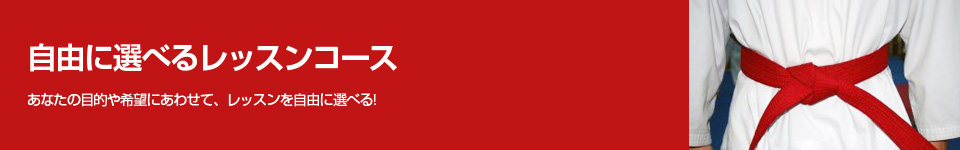 自由に選べるレッスンコース